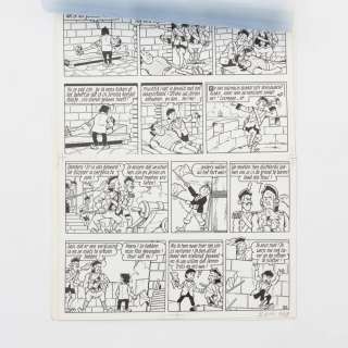 ORIGINELE TEKENPLAAT UIT HET SUSKE EN WISKE-VERHAAL DE KLEPPENDE KLIPPER. PLAAT 50 BESTAANDE UIT 4 S | Bernaerts