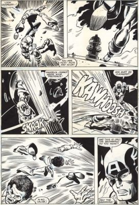 SAL BUSCEMA AND DON PERLIN CAPTAIN AMERICA #234 PAGE 5 - UNIQUE ART