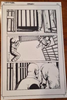 RICHARD CORBEN original art, GHOST RIDER #6 pg 16, Signed, 11x17 Jail Prison | eBay US