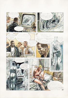 Paolo Eleuteri Serpieri | Druuna n.3 Creatura p.22 (mise en couleur) | Tavole Originali