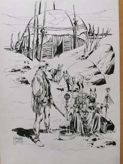 Tex - Ferdinando Fusco - Illustrazione originale firmata - Loose page | Catawiki