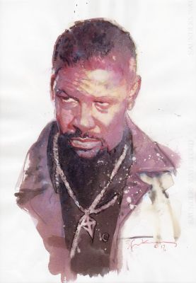 Bill Sienkiewicz | Denzel Washington (Training day) | Tavole Originali