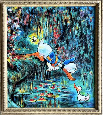 Donald Duck – Inspired by Monet’s Water Lilies | Corner4art