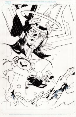 MARVEL RIVALS- WINTER SOLDIER ARNIM ZOLA GALACTA - ERIC GAPSTUR PAGE 1 SPLASH | Comix Art Studio