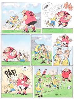 Gã¼Rsel | Top 15, ensemble de deux planches Ã  l’encre de Ch… | Banque Dessinée