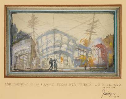 THEATER SET DESIGN JO MIELZINER. "A Streetcar Named Desire." | Swann Galleries