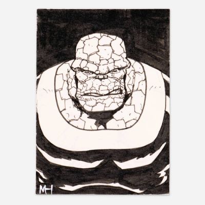 Matt Horak | Lot 355 - The Thing Sketch Card Original Art | Landry Pop Auctions