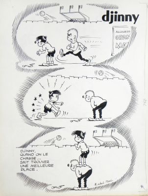 » Place » – Michel-Paul Giroud | « Djinny » – Planche Originale | Zic et Bul