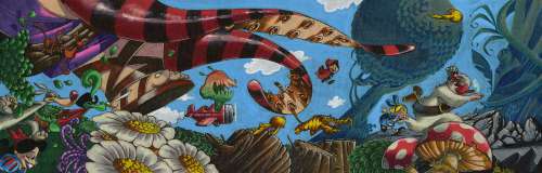 Nicolas Keramidas - Toile Alice in Monsterland