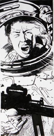 Michel Ponzio |  » Le Complexe du chimpanzé  » – Illustration originale 5 | Zic et Bul