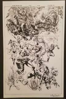 Mike Perkins - secret avengers 37 cover hawkeye valkyrie black widow ms marvel nova