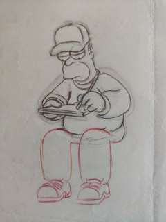 The Simpsons - Original Animation Art drawing - Homer - First edition (2005) | Catawiki