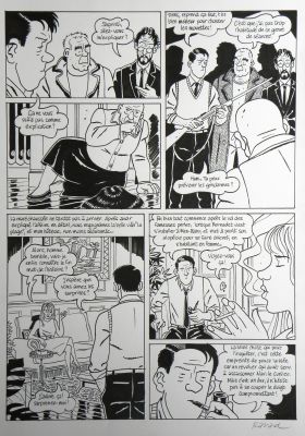 François Ravard | » Nestor Burma dans l’île » – Planche originale- Page n° 79 – François Ravard | Zic et Bul