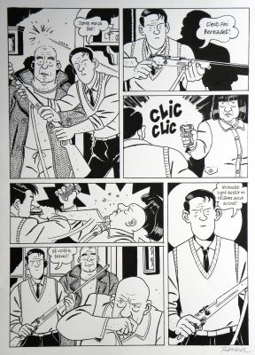 François Ravard | » Nestor Burma dans l’île » – Planche originale- Page n° 78 – François Ravard | Zic et Bul
