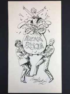 Martyn Mistére - G. Alessandrini - original artwork "Buona Pasqua" - Loose page - (2012) | Catawiki