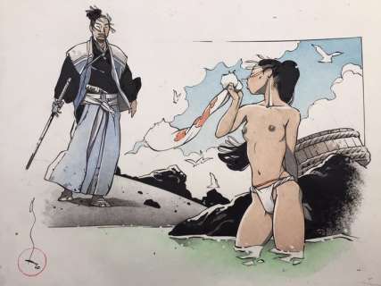 Michetz, Marc - Dessin original couleur - En attendant Kogaratsu - (2020) | Catawiki