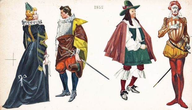 Ferdinando Tacconi | Costumi rinascimentali | Tavole Originali