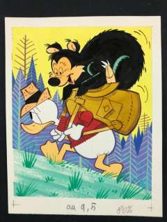 Paperino - Giovan Battista Carpi - Illustr. Origin. "Paperino Escursionista" - Loose page - First edition | Catawiki