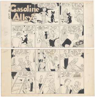 Frank King | King - Gasoline Alley Original Sunday Page Art 10/31/1948 | Russ Cochran