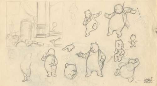 Marten Toonder - Origineel schetsvel (recto/verso) - Tom Poes, Heer Bommel, Markies de Canteclaer, Oude Schicht - (1960) | Catawiki