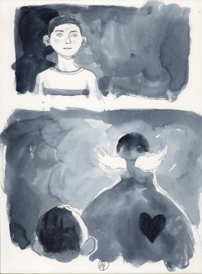 Gipi | X-Factor: Illustrazione per video di Emma Morton n.4 | Tavole Originali