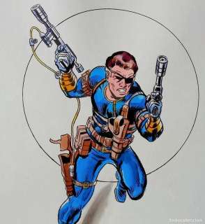 Dibujo firmado CORONEL NICK FURIA. Acuarelas originales de Rafael López Espí. | todocoleccion (Buy It Now)