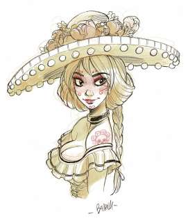 Barbucci | Ekhö monde miroir, dessin original à l’encre de chine et à l’aquarelle. | Septimus