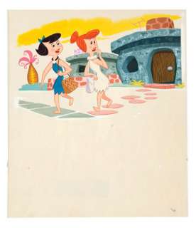 "THE FLINTSTONES" GOLDEN BOOK ART. | Hake’s