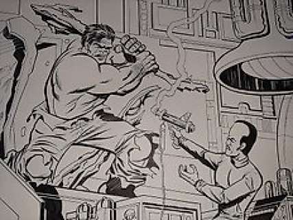 Angel Gabriele 52x39.5 cm - Hulk vs le Leader - Loose page - First edition - (2010)