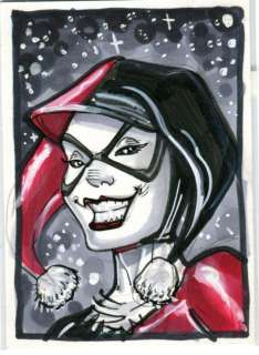 Scott James - Harley Quinn Card Art - 2007 Signed