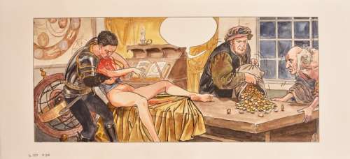 Manara, Milo | Milo Manara - original strip "Borgia - Les Flammes du BÃ»cher " | Catawiki