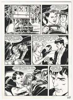 Fernando Caretta | Dylan Dog Gigante #22 - Fernando Caretta - tavola originale "In linea con l’AldilÃ " - Exemplaire unique - (2013) | Catawiki