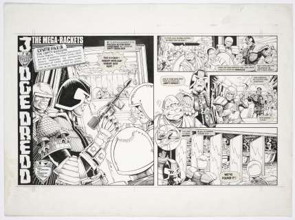 Ian Gibson - 2000ad prog 214 - judge dredd - ian gibson - halo jones