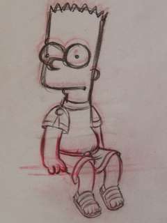Matt Groening | The Simpsons - Bart Simpson - Exemplaire unique | Catawiki