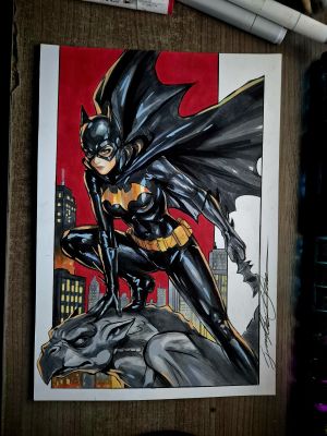 Guilherme Silva - Batgirl - Pinup art by Guilherme Silva - 9,6" x 14"