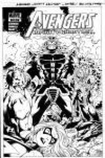 Ron Lim | AVENGERS: INFINITY GAUNTLET #2 COVER ORIGINAL ART(Thanos crushes Marvel) | Pedigree Comics