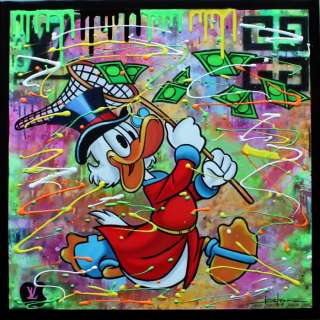 Brisan Gabriel ( 1967 ) | Brisan Gabriel - Conceptual Tribute Painting - Happy Duck | Catawiki