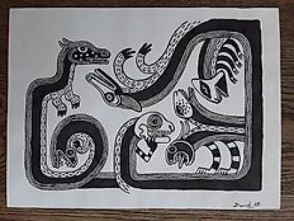 David B. | David B. - Dessin original - L’Ascension du haut mal - (1996/2003) | Catawiki