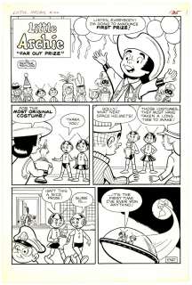 Dexter Taylor | Taylor - "FAR OUT PRIZE", Little Archie #32, pg 35, 1956 NO RESERVE! | Russ Cochran
