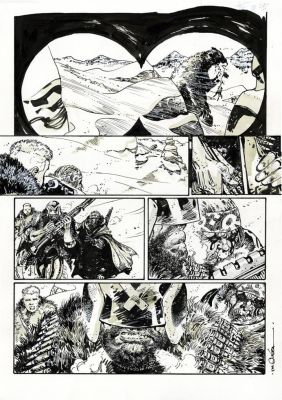 R.M. Guera | “Judge Dreed: Rend & Tear with Tooth & Claw – part V” – 2000 AD #2380 – tav.05 | Cart Gallery