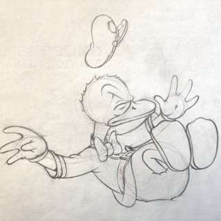 Disney | Walt Disney Studios - Original Animation Drawing - Donald Duck - "Officer Duck" - (1939) | Catawiki