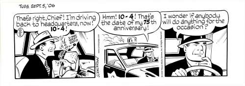 Jim Scancarelli - Scancarelli - Dick Tracy in Gasoline Alley, 9/5/2006 NO RESERVE!