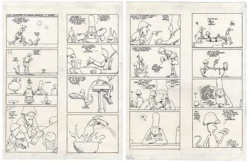 Jean Tabary - MOEBIUS – Une aventure du Major Grubert – Histoire complète en deux planches