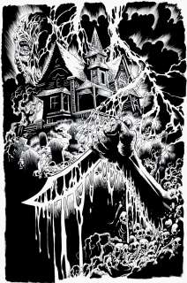 Jason Moore Kyle Hotz - House By the Cemetery #1 Cover (Very Similar Scene To the Published 1981 Movie Poster!) 2018