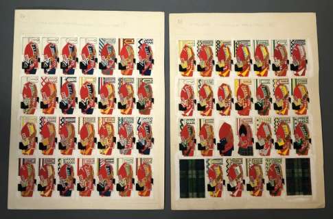 Funcken, Fred & Liliane | Funcken, Fred & Liliane - 2x Dessin original couleur - Infanterie Britannique 1750-1751 - (1969) | Catawiki