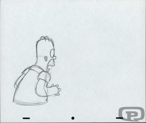 Collective | The Simpsons, Animation Sketches - Homer, Shocked | Pulp’s Art