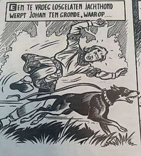 Vandersteen, Willy - De Rode Ridder 1 - Original page (p.6) - Het gebroken zwaard - (1959)