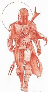 Sanjulian, Manuel - The Mandalorian - Original Sanguine - Sanjulian Signed