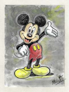 Millet | Mickey Mouse - Millet - Original Drawing - EO | Catawiki