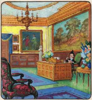 Squire, Geoff | Norman Gnome - Originele illustratie in gouache op board - When Norman Gnome became a King - (1960) | Catawiki